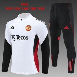 Survetement Manchester United Enfant 2025 2026 blanc