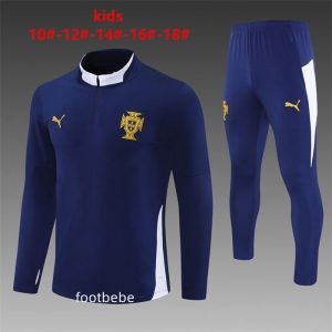 Survetement Portugal Enfant 2025 2026 bleu