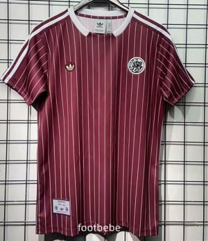 Maillot Ajax 2025 2026 rouge rétro
