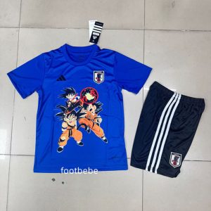 Maillot Japon Enfant 2025 2026 Bleu Dragon Ball