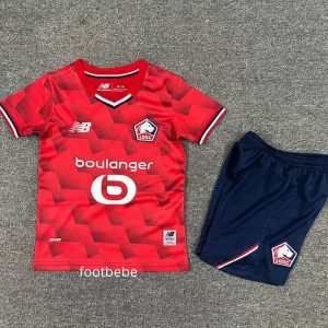 Maillot Lille OSC Enfant 2025 2026 domicile rouge