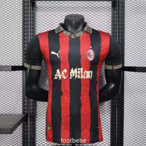 Maillot Match AC Milan 2025 2026 rouge noir