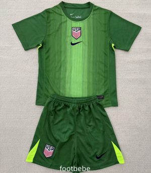 Maillot USA Enfant 2025 2026 Gardien de but Vert