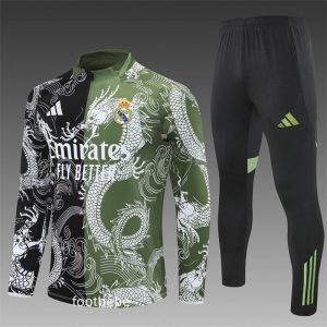 Survetement Real Madrid 2025 2026 Noir Vert