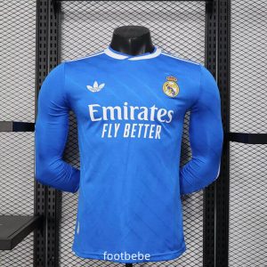 Maillot Match Real Madrid 2025 2026 Third bleu Manches longues