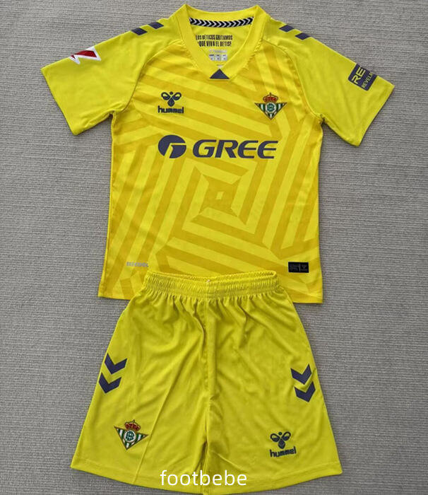 Maillot Real Betis Enfant 2025 2026 gardien jaune