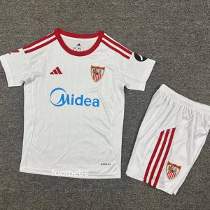 Maillot Séville Enfant 2025 2026 domicile Blanc