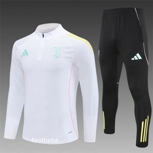 Survetement Juventus 2025 2026 demi-zip Blanc