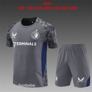 Ensemble Feyenoord Enfant 2025 2026 Gris foncé
