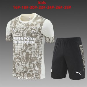 Ensemble PSV Eindhoven Enfant 2025 2026 Camouflage Jaune clair