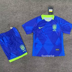 Maillot Brésil Enfant 2025 2026 bleu