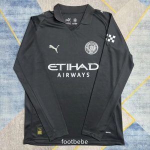 Maillot Manchester City 2025 2026 noir Manche longue