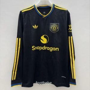 Maillot Manchestar United 2025 2026 Third Noir Manches longues