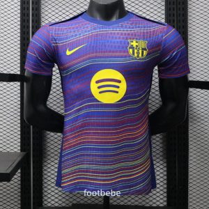 Maillot Match Barcelone 2025 2026 entraînement Lignes colorées