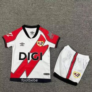 Maillot Rayo Vallecano Enfant 2025 2026 Blanc
