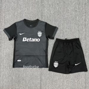 Maillot Sporting CP Enfant 2025 2026 Noir