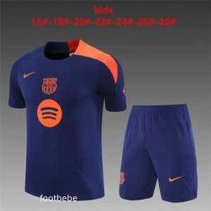 Ensemble Barcelone Enfant 2025 2026 Bleu roi T