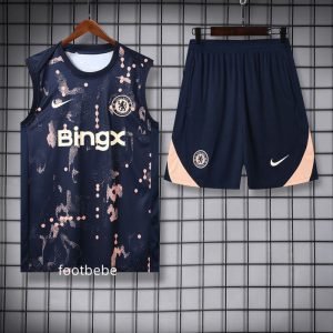 Ensemble Chelsea 2025 2026 Bleu camouflage Sans manches