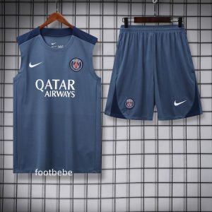 Ensemble PSG 2025 2026 Sans manches Gris