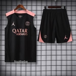 Ensemble PSG Jordan 2025 2026 Sans manches Noir