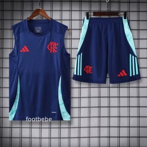 Ensemble maillot flamengo 2025 2026 Sans manches Bleu roi