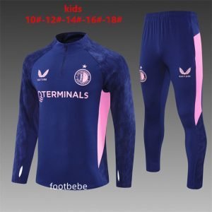 Survetement Feyenoord Enfant 2025 2026 Bleu roi