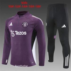 Survetement Manchester United Enfant 2025 2026 Violet