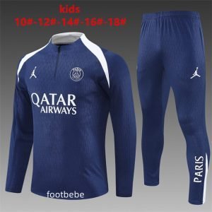 Survetement PSG Jordan Enfant 2025 2026 Bleu roi