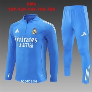Survetement Real Madrid Enfant 2025 2026 Bleu