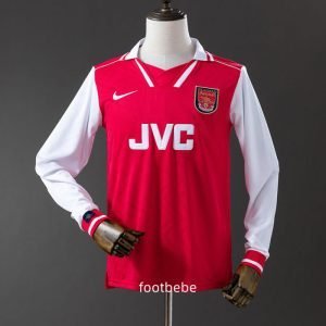 Maillot Arsenal Vintage 1996 1997 domicile Manches longues