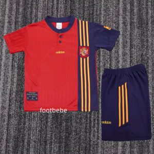 Maillot Espagne Enfant Vintage 1996 domicile