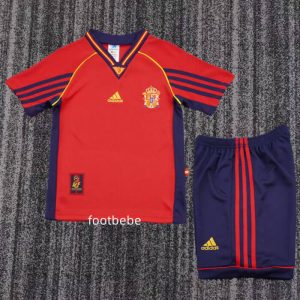Maillot Espagne Enfant Vintage 1998 domicile
