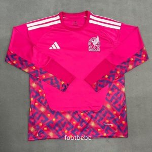 Maillot Mexique Coupe du monde 2026 Rosé rouge Manches longues