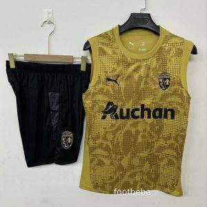 Ensemble RC Lens 2025 2026 Or Noir Sans manches