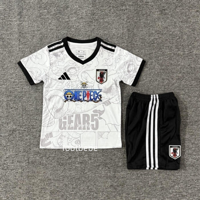 Maillot Japon Enfant 2025 2026 One Piece Blanc B