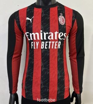 Maillot Match AC Milan 2025 2026 domicile Manches longues