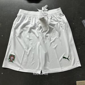 Short de foot Portugal 2025 Blanc