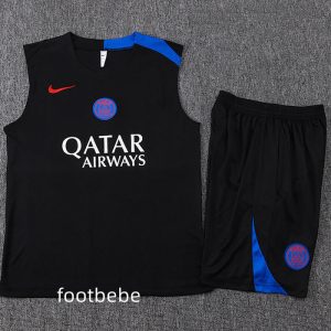 Ensemble PSG 2025 2026 Sans manches Noir D