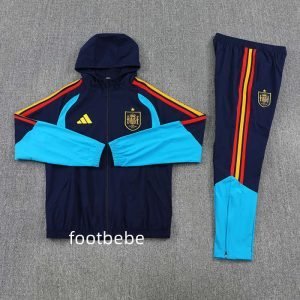 Ensemble Sweat capuche Espagne 2025 2026 bleu royal