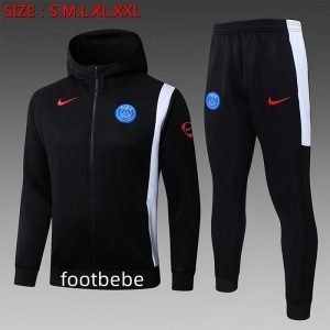 Ensemble Sweat capuche PSG 2025 2026 Noir