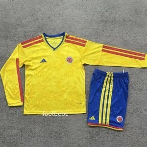 Maillot Colombie Enfant Coupe du monde 2026 domicile Manches longues