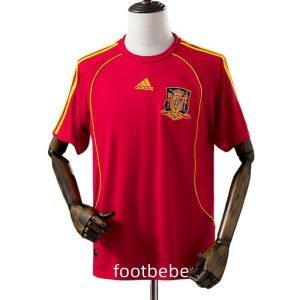 Maillot Espagne Vintage 2008 domicile rouge