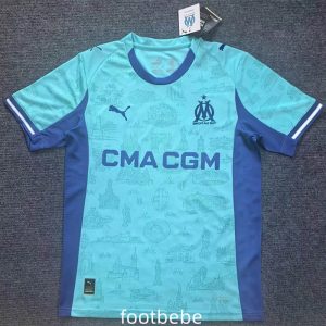 Maillot Marseille 2025 2026 gardien de but bleu