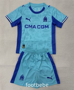 Maillot Marseille Enfant 2025 2026 gardien de but bleu