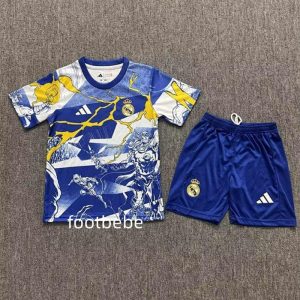 Maillot Real Madrid Enfant 2025 2026 Concept Anime bleu
