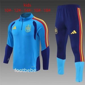 Survetement Espagne Enfant 2025 2026 bleu