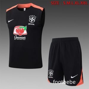 Ensemble Brésil 2025 2026 noir Sans manches