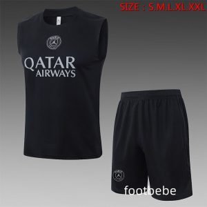 Ensemble PSG 2026 2027 Sans manches Noir