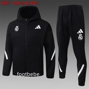 Ensemble Sweat capuche Real Madrid 2026 2027 noir