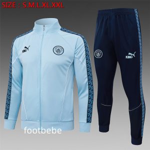 Ensemble veste Manchester City 2025 2026 bleu clair